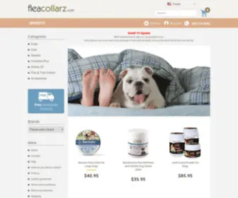 Fleacollarz.com(Cheap flea & tick treatments for dogs & cats) Screenshot