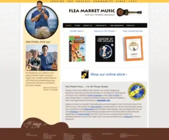 Fleamarketmusic.com(Ukulele Music Lovers and Ukulele Players Love Flea Market Music and Jim Beloff) Screenshot