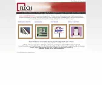 Flech.com(Flech Paper Products) Screenshot