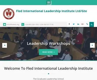 Flededu.org(Fled International Leadership Institute Ltd/Gte) Screenshot