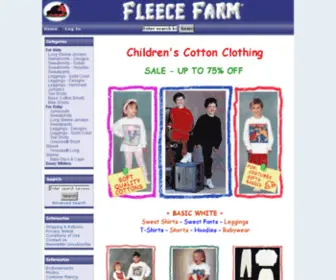 Fleecefarm.com(Clothes for Children from Fleece Farm) Screenshot