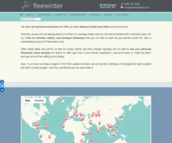 Fleerecession.com(FleeRecession Discount Holidays from Fleewinter) Screenshot