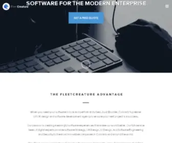 Fleetcreature.com(UI UX Design) Screenshot
