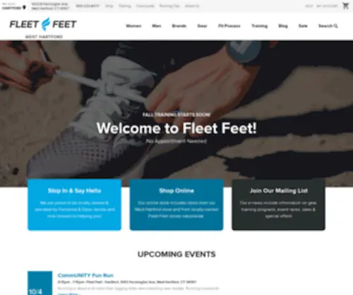Fleetfeethartford.com(Fleet Feet Sports West Hartford) Screenshot