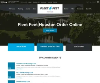 Fleetfeethouston.com(Fleet Feet Houston) Screenshot