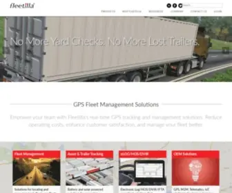 Fleetilla.com(GPS Fleet Management & Trailer Asset Tracking Fleetilla) Screenshot