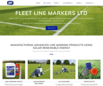 Fleetlinemarkers.co.uk(Line marking paint kombi knib erok ride on line marking machines Groundsman Fleet Line Markers) Screenshot