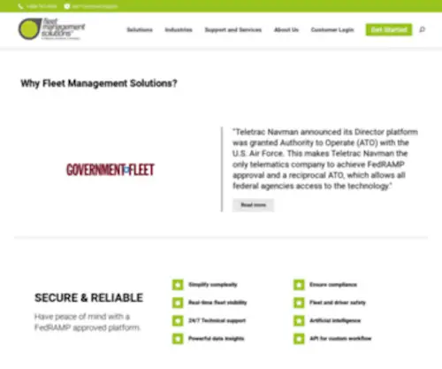 Fleetmanagementsolutions.com(Fleet Management Solutions) Screenshot