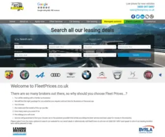 Fleetprices.co.uk(Car leasing) Screenshot