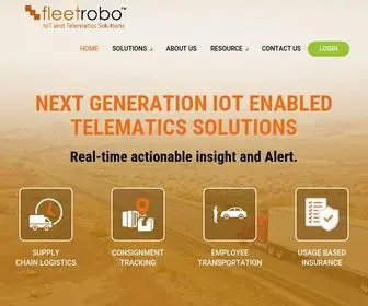 Fleetrobo.com(Fleet management solutions) Screenshot