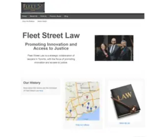 Fleetstreetlaw.com(A legal incubator in Toronto) Screenshot