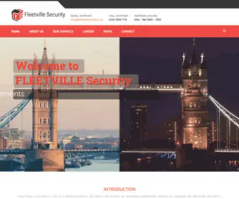 Fleetvillesecurity.co.uk(A Security Service Provider Fleetville Security Ltd) Screenshot