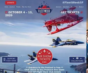 Fleetweeksf.org(San Francisco Fleet Week) Screenshot
