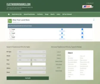Fleetwoodrvsource.com(New & Used Fleetwoods for Sale) Screenshot