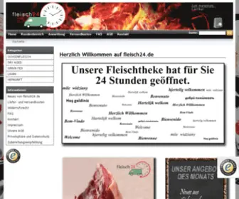 Fleisch24.de(Der Fleischlieferant) Screenshot