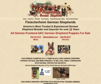 Fleischerheim.com(Fleischerheim German Shepherd Puppies For Sale) Screenshot