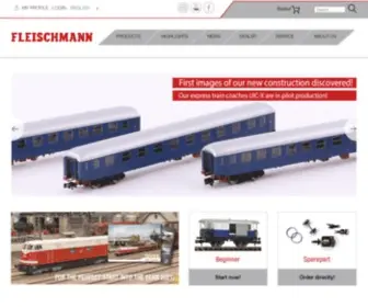 Fleischmann.de(Artikel neu im Handel) Screenshot