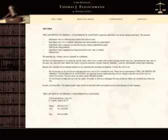 Fleischmannlaw.com(Thomas J. Fleischmann & Associates) Screenshot