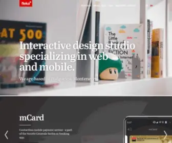 Fleka.me(Interactive design studio) Screenshot