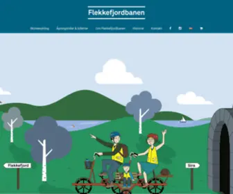 Flekkefjordbanen.com(Bestill skinnesykling her) Screenshot