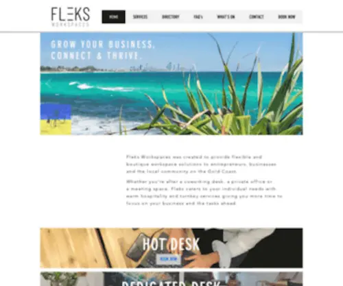 Fleks.com.au(Fleks Workspaces) Screenshot