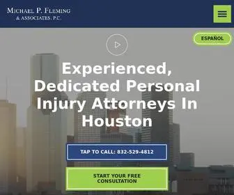 Flemingattorneys.com(Houston Personal Injury Lawyer) Screenshot