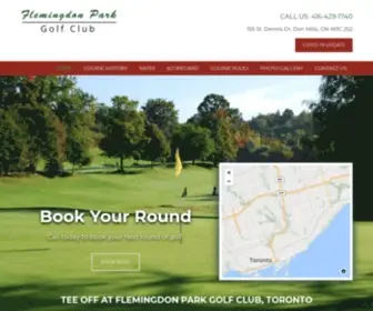 Flemingdonparkgolfclub.ca(Golf Courses Toronto) Screenshot