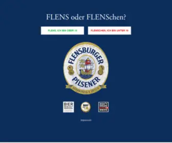 Flens.de(Flensburger Brauerei) Screenshot