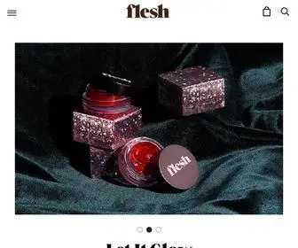 Fleshbeauty.com(Flesh is skin flattering makeup) Screenshot