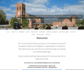 Fletcherfirstbaptist.com(FLETCHER FIRST BAPTIST CHURCH) Screenshot