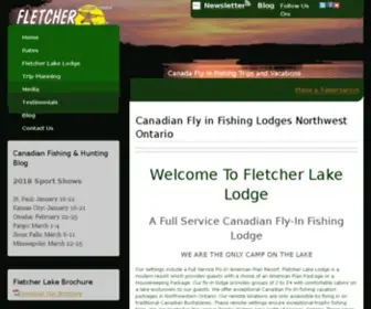 Fletcherlake.com(Canadian Fly in Fishing Lodges Northwest Ontario) Screenshot