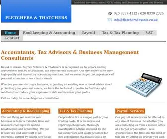 Fletchersdosanis.co.uk(Accountants, Tax Advisors, Auditors and Business Management Consultants) Screenshot