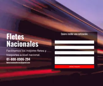 Fletesnacionales.mx(Transportes y Fletes Nacionales) Screenshot