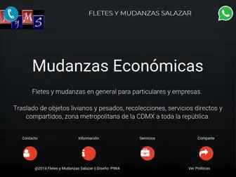 Fletesymudanzassalazar.com(Fletes y Mudanzas Salazar) Screenshot