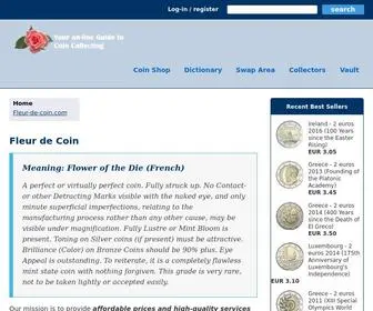 Fleur-DE-Coin.com(Fleur de Coin) Screenshot