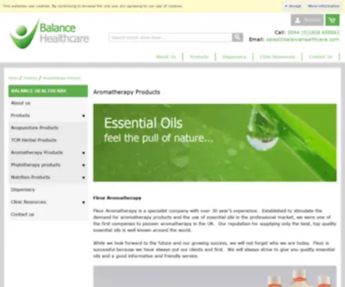 Fleur.co.uk(Aromatherapy Products) Screenshot