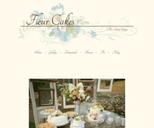 Fleurcakes.com(Fleur Cakes) Screenshot
