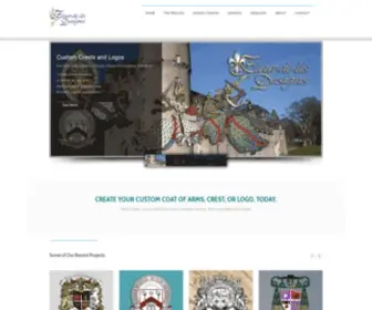 Fleurdelis.com(Custom crests and coat of arms designs) Screenshot