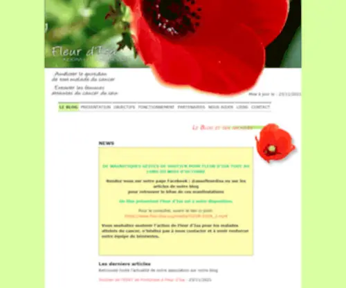 Fleurdisa.org(Association Fleur d'Isa) Screenshot