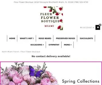 Fleurflowerboutique.com(North Miami Florist) Screenshot