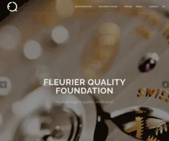 Fleurier-Quality.com(Fleurier Quality Foundation) Screenshot