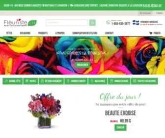 Fleuriste.ca(Pour votre livraison de fleurs au Québec faites confiance à notre boutique de fleurs en ligne) Screenshot