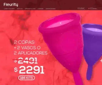 Fleurity.com.ar(Copa Menstrual Más Vendida en Argentina) Screenshot