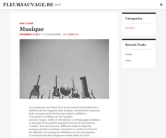 Fleursauvage.be(Blog) Screenshot