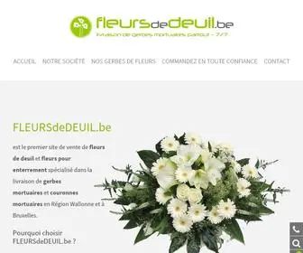 Fleursdedeuil.be(Fleurs de deuil) Screenshot