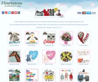 Fleurtations.uk.com(Fleurtations gifts including jellycat) Screenshot