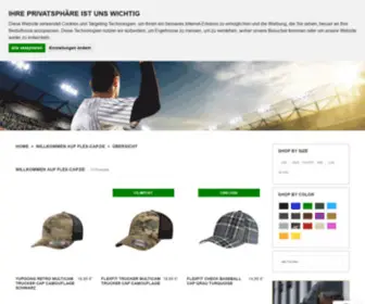 Flex-CAP.de(Der deutsche Online Shop für Flexfit Caps) Screenshot