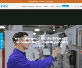 Flex.com(Design, Manufacture, and Supply Chain Logistics) Screenshot