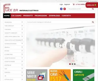 Flex2A.it(Vendita online all’ingrosso di materiale elettrico) Screenshot