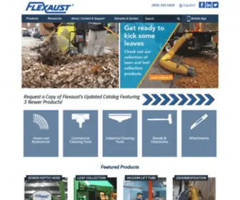 Flexaust.com(Industrial Hose Manufacturer) Screenshot